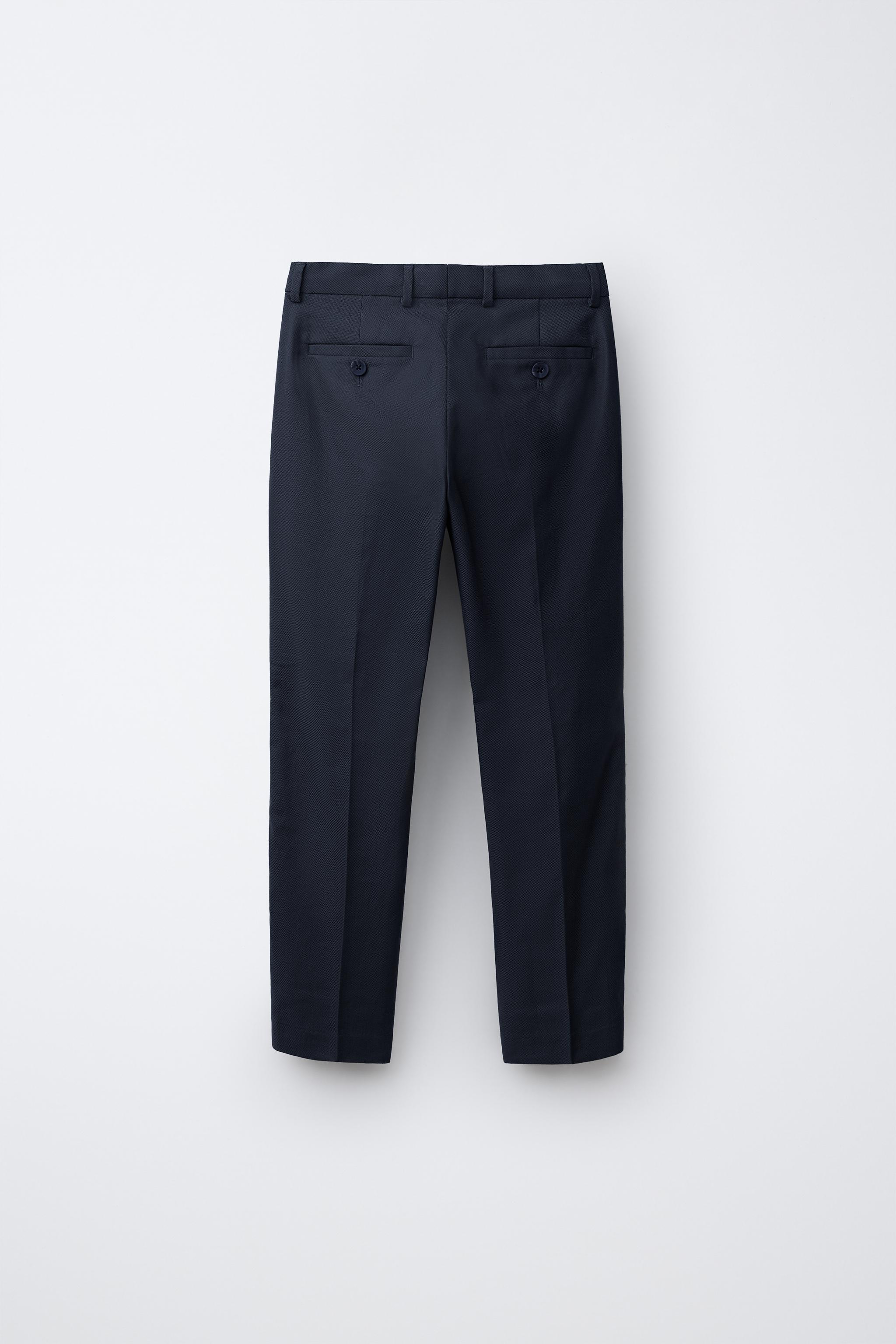 PANTALON DE COSTUME AVEC COTON ET LIN